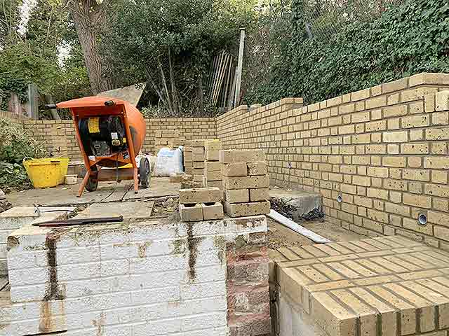 Millstar Construction Rebuilding Retaining Wall